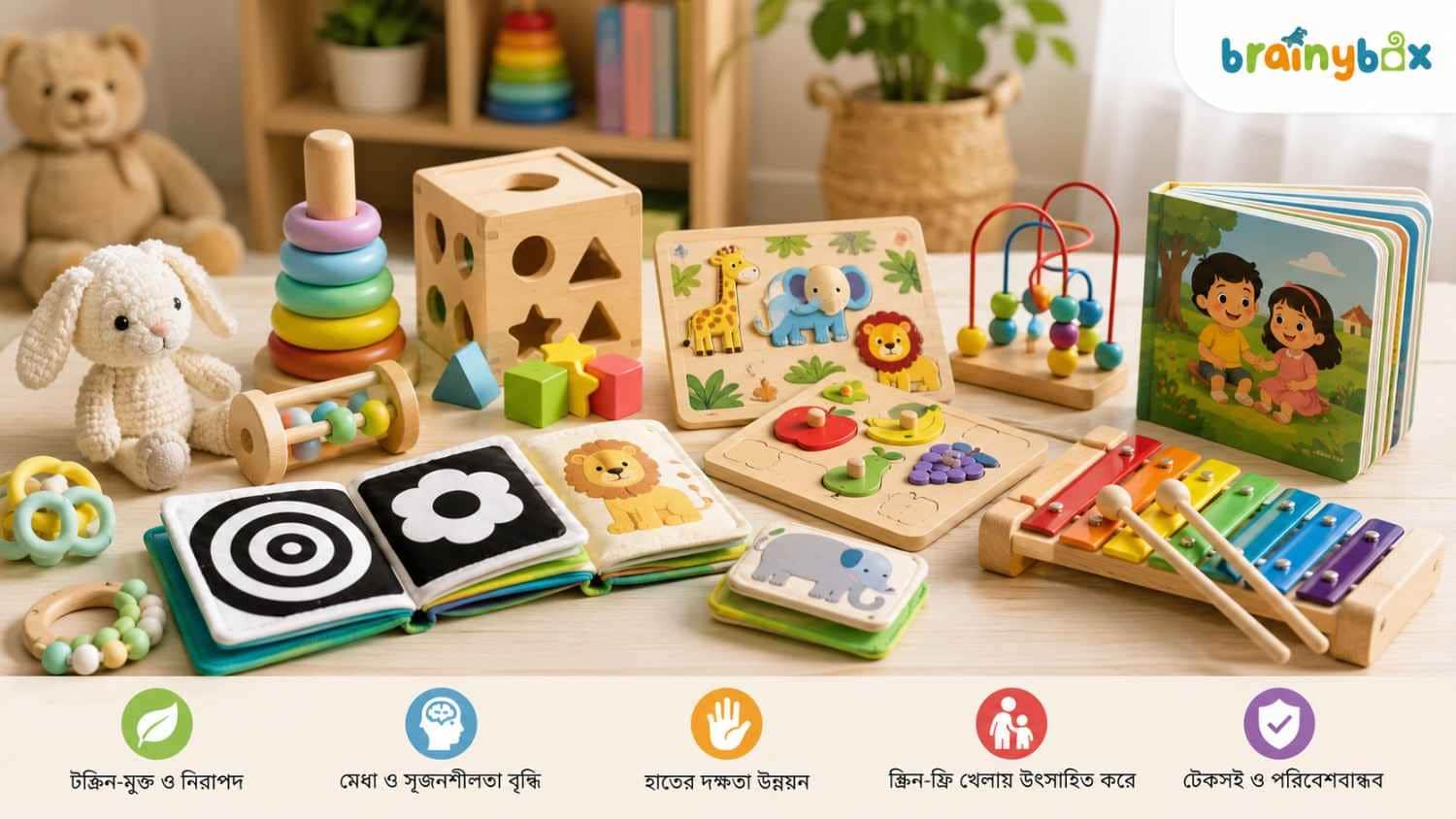 বাচ্চাদের খেলনা: শিশুর মেধা বিকাশ ও নিরাপদ শৈশবের জন্য একটি আধুনিক প্যারেন্টিং গাইড