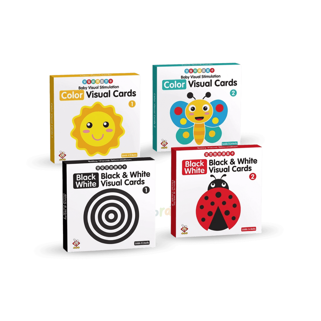 Contrast flash cards 6-12 months